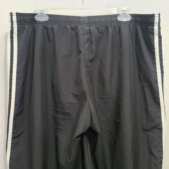 Adidas Windbreaker Pants Men's Size XL Black White Stripes - Picture 12 of 16